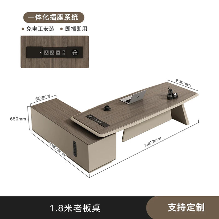Computer Corner Office Desk Conference L Shaped Drawers Height Office Desk Executive Luxury Mesas De Computador Luxury Furniture
