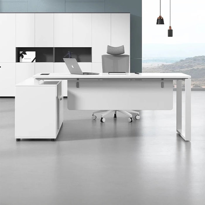 Modern Executive Office Desk Student Corner Storage Conference Office Desk Computer Scrivania Con Cassetti Home Furniture
