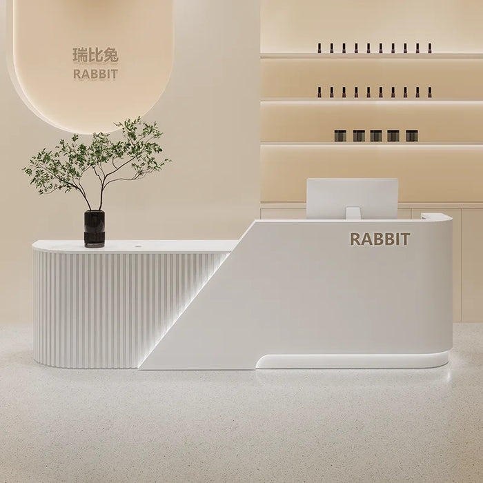 Salon Beauty Reception Desk Front Counter Office Modern Office Reception Desk Cashier Mostrador Recepcion Commercial Furniture
