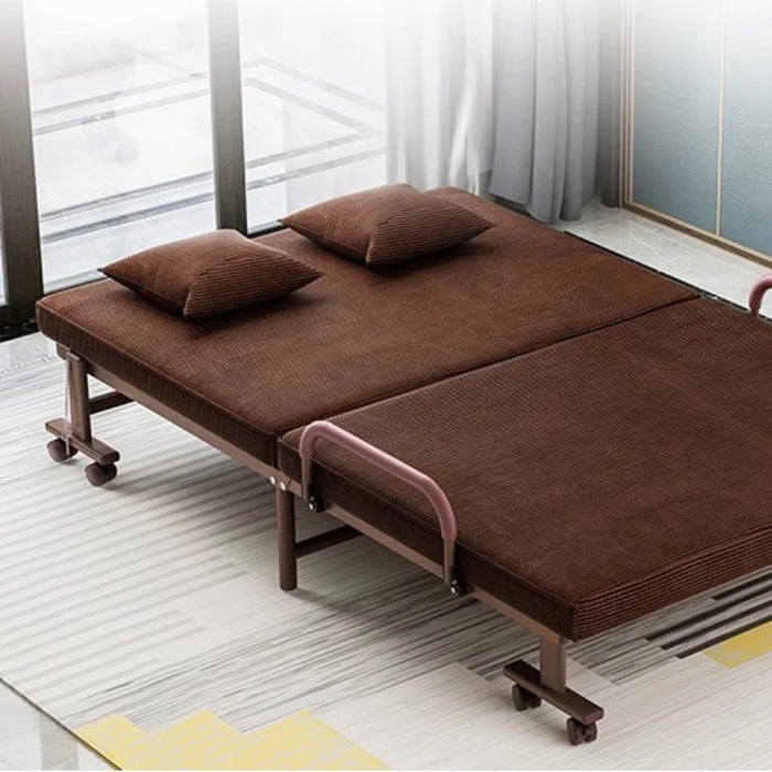 Garden Luxury Single Beds Multifunctional Folding Metal Safe Nordic Beds Adults Adjustable Cama Dobravel Portatil Furnitures