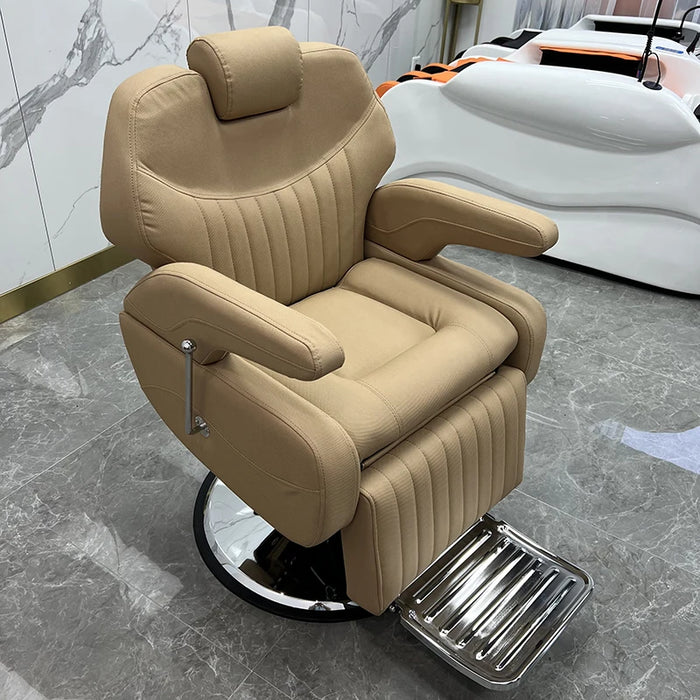 Beauty Reclining Barber Chair Swivel Cosmetic Professional Stylist Chair Treatment Luxury Sedia Girevole Salon Furniture LJ50BC