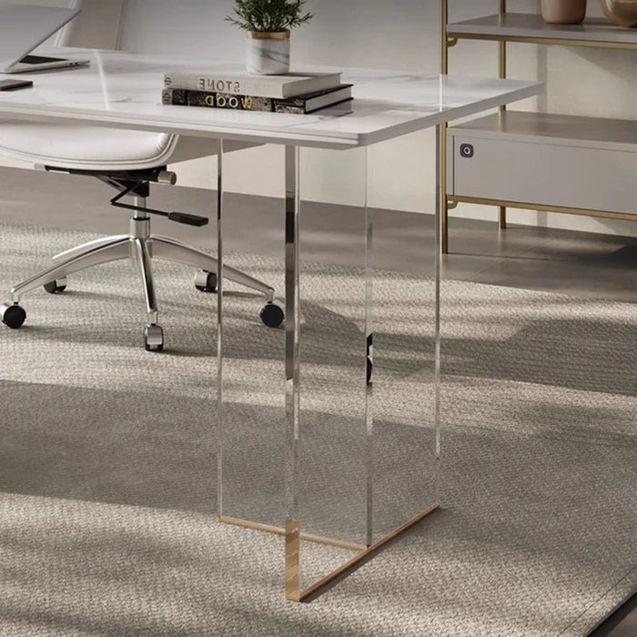 Wooden Luxury Office Desk Floating Minimalist Designer Ideas Drawers Executive Desk Tables Floor Mesas De Computador Furniture