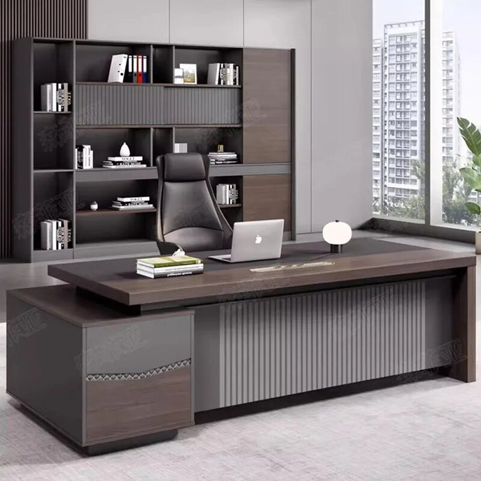 Reception Wooden Office Desks Keyboard Reception Storage Multifunctional Office Desks Writing Study Scrivania Angolare Furniture