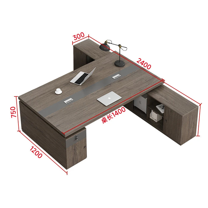 Double Person Employee Office Desks Simplicity Boss Modern Combination Office Desks Finance Manager Escritorios Furniture QF50OD