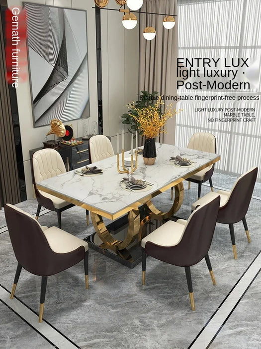 combination household small apartment rectangular dining table