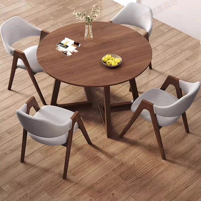 Small Modern Dining Table Space Saving Round Set 4 Chairs Dining Table Center Restaurant Muebles De Cocina Kitchen Furniture