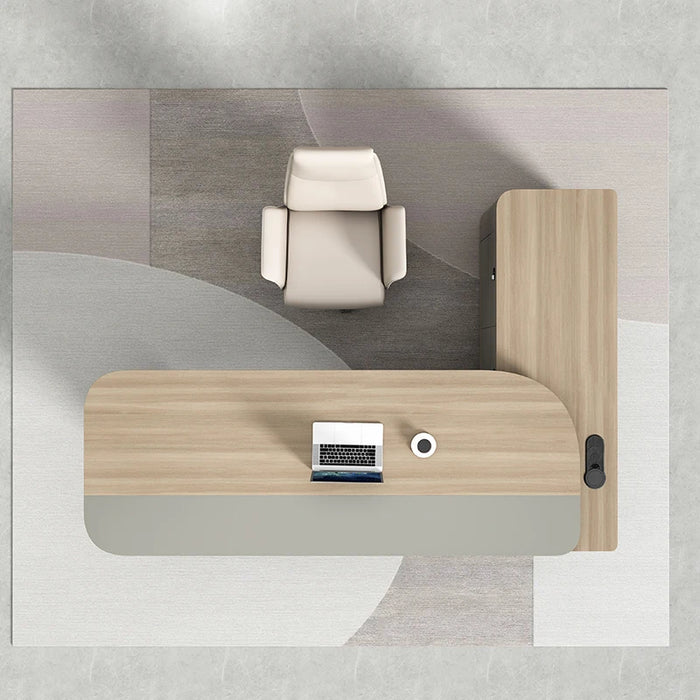 Reception Executive Office Desk Corner L Shaped Drawers European Long Computer Desks Floor Storage Mesa De Escritorio Furniture