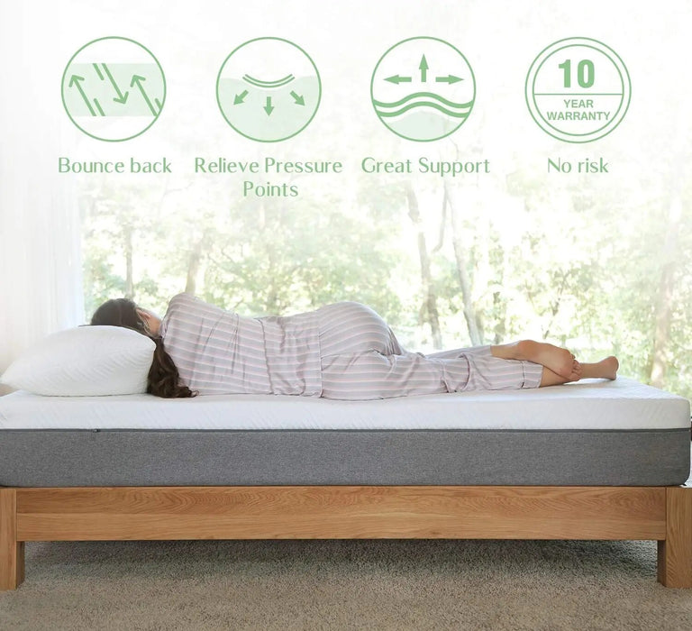 Novilla Queen Size Mattress, 12 Inch Gel Memory Foam Mattress for Cool Sleep & Pressure Relief, Medium Plush Feel