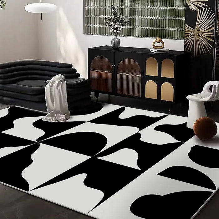 Modern Light Luxury Bedroom Decor Carpet Minimalist Large Area Thicken Carpets for Living Room Home Washable Non-slip Lounge Rug