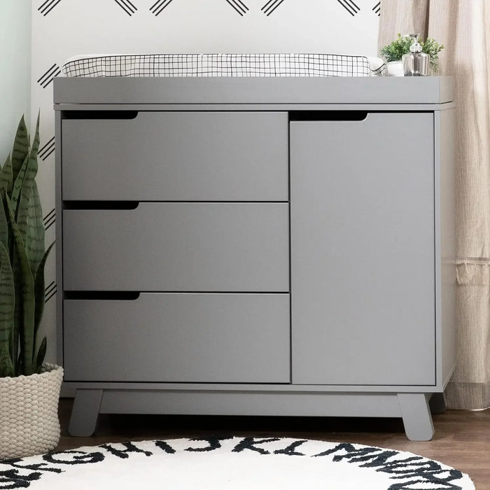 Hudson 3-Drawer Changer Dresser with Removable Changing Tray in White, Greenguard Gold Certified
