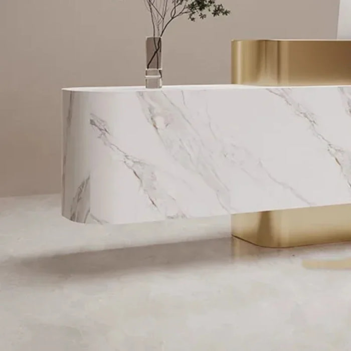 Service Standing Reception Desk Luxury Counter Modern Desktop Reception Desk Corner Writing Toonbank Receptie Office Furniture