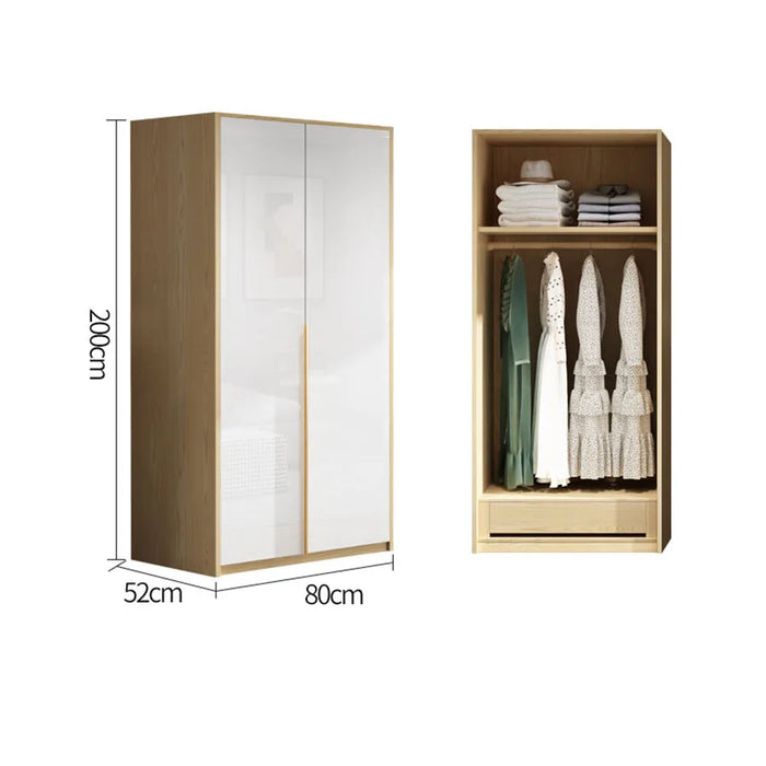 White Vanity Wardrobes Home Sliding Door Makeup Storage Wooden Doors Handle Closet Individual Guarda Komody Bedroom Furniture