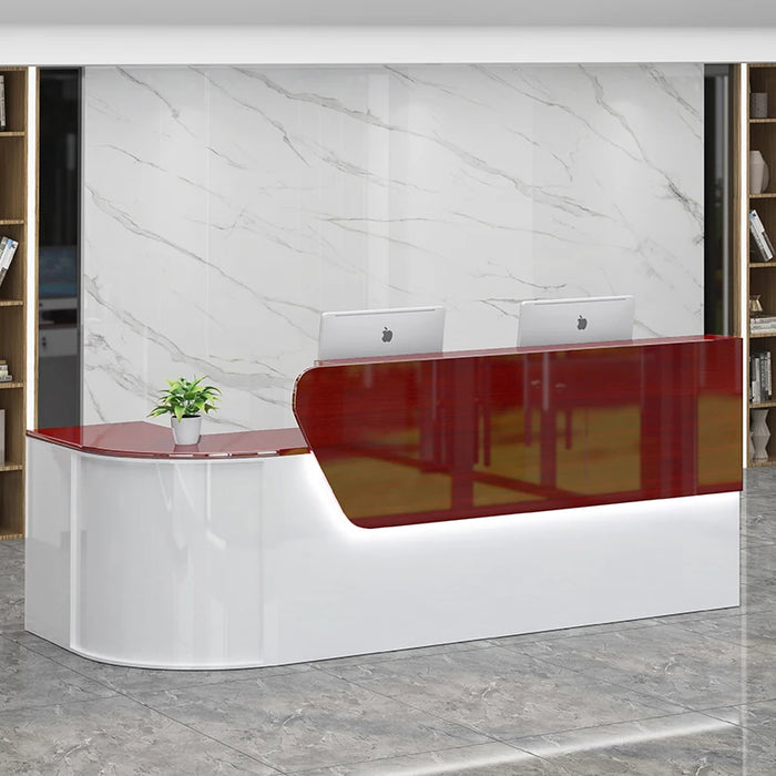 Computer Reception Desk Lectern Checkout Cash Register Service Desk Church Pulpit Wooden Scrivania Angolo Modern Furniture
