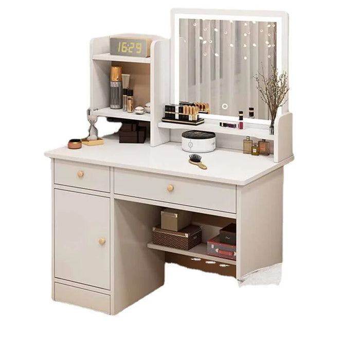 Led Lights Dressing Table Mirrors Women Modern Wooden Dresser Organizers Storage Meuble De Rangement Furniture Comfortable