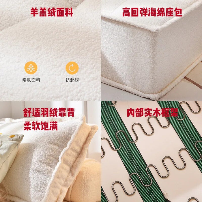 tofu block sofa single or double three people sofa set living room furniture