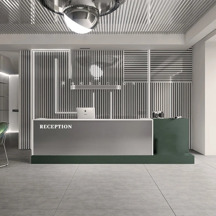 Restaurant Front Desk Reception Counter Shop Cash Reception Desk Cashier Register Salon Theke Rezeption Commercial Furniture