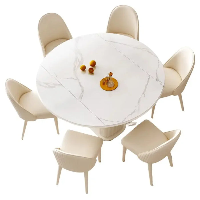 Extendable Conference Table Dining Kitchen Nordic Center Bedside Round Table Coffee Balcony Livingroom Mesa Hotel Furniture