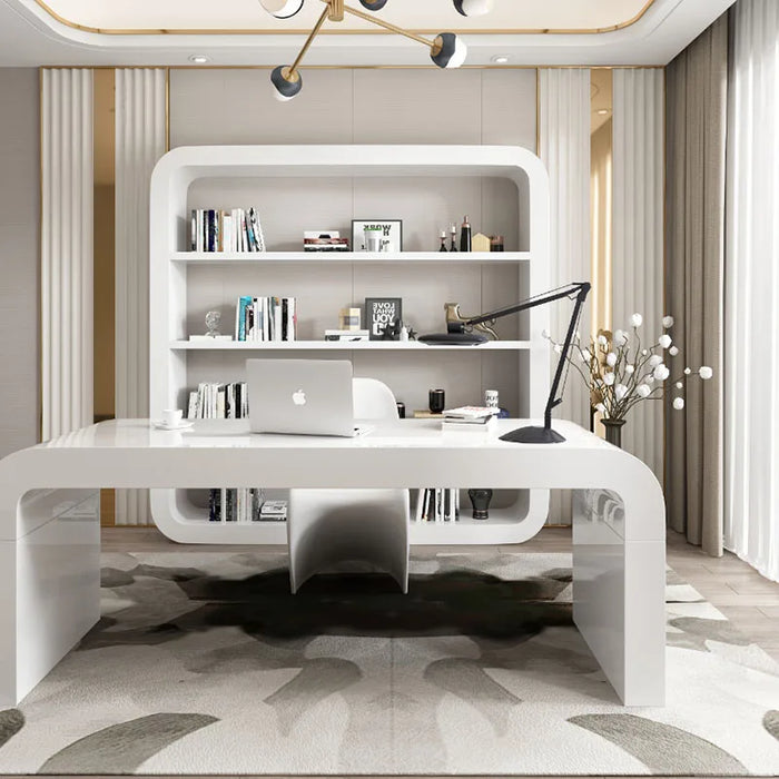 Pullout Under Writing Desk Shelf Organizer Gaming Office Desks Metal Drawers Bedroom Tavolo Scrivania Ufficio Wood Furniture
