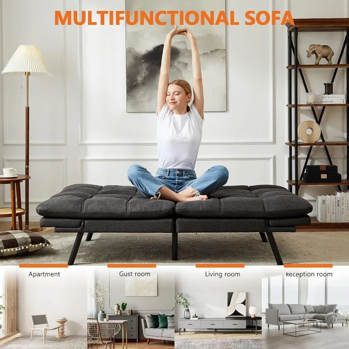 Sofa Bed Couch, Loveseat Sleeper Futon for Living Room, Convertible Full Size Sofa living room furniture sofa