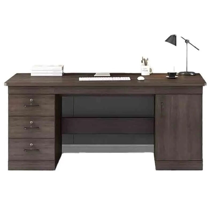 Wooden Bureau Office Desks Drawers Workbench Standing Storage Office Desks Multifunctional Reception Scrivania Room Furnitures