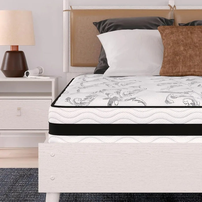 Design by Ashley Queen Size Chime 12 Inch Medium Firm Hybrid Mattress with Cooling Gel Memory Foam