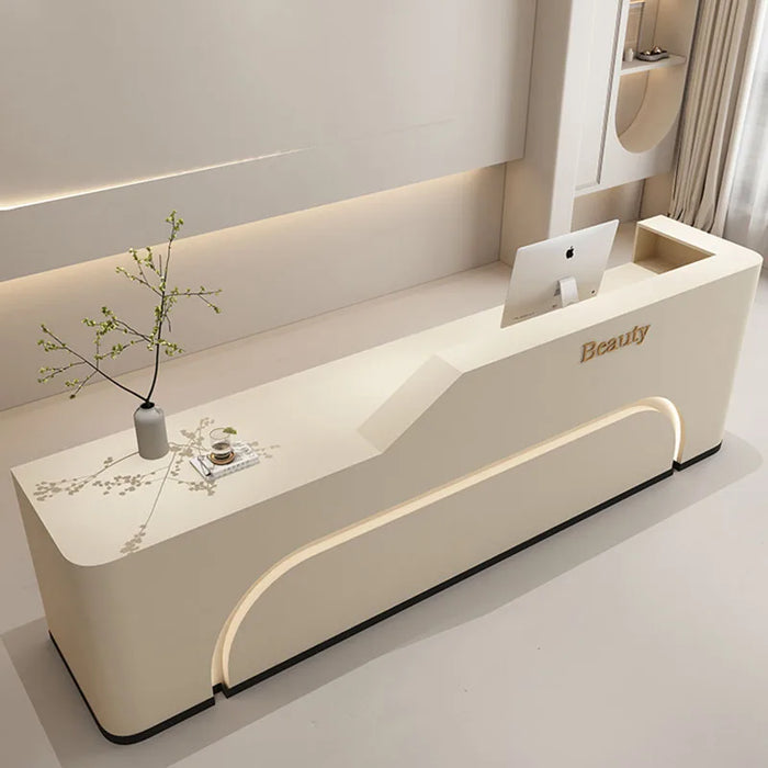 Office Luxury Reception Desk Cashier Table Register Shop Modern Conference Reception Desk Counter Theke Rezeption Bar Furniture