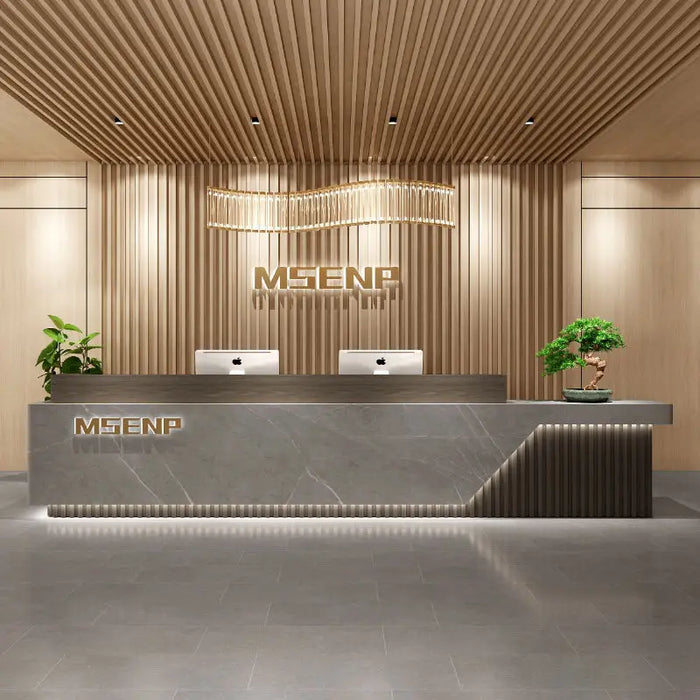 Conference Office Reception Desks Store Modern Advisory Reception Desks Commercial Display Shelf Mesa Escritorio Furniture