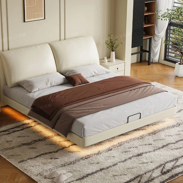 Set Simple Double Bed Light Soft Designer Sleeping Human Double Bed Frame Headboards Cama Matrimonial Bedroom Nordic Furniture