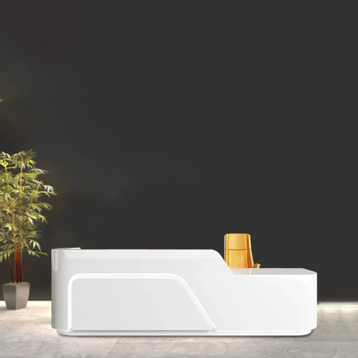 White Reception Desks Office Cashier Counter Store Luxury Desk Room Desk Study Display Balcao Para Salao De Beleza Furniture