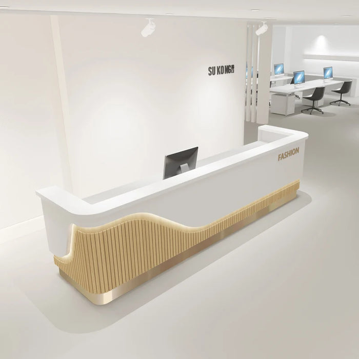 Stand Simple Reception Desk Luxury Information Podium Modern Reception Desk Conference Counter Escritorio Restaurant Furniture