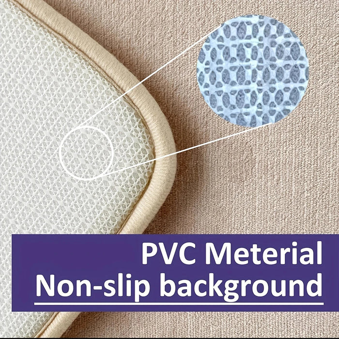 Super Absorbent Memory Foam Carpet Non-Slip Bathroom Toilet Bath Mat Soft Living Room Bedroom Shower Decorative Floor Rug
