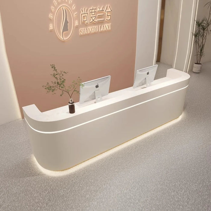 Beauty Conference Reception Desk Information Grocery Checkout Cashier Counter Information Standing Comptoir Magasin Furniture