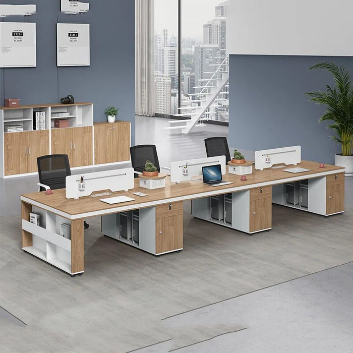 European Drawers Office Desk Storage Setup Standing Legs Computer Desks Conference Bookshelf Mesa De Escritorio Modern Furniture