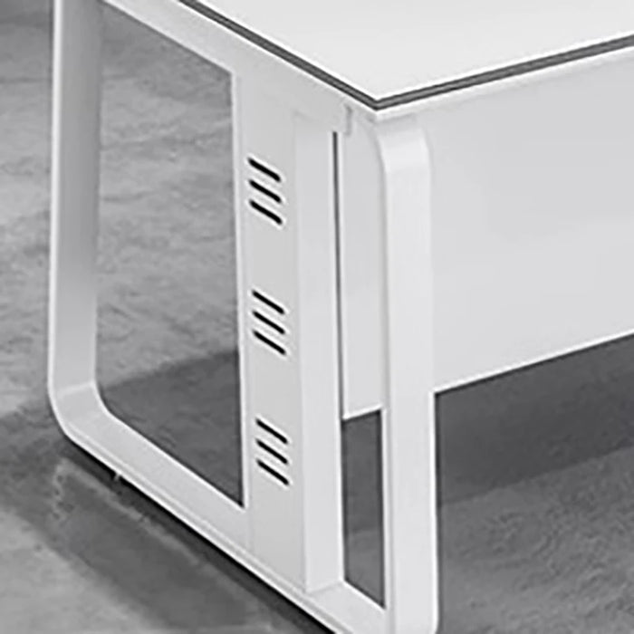 Boss Minimalist Office Desk White Unique Executive Reception Computer Desks Luxury Secretary Mesa Escritorio Mesa Escritorio