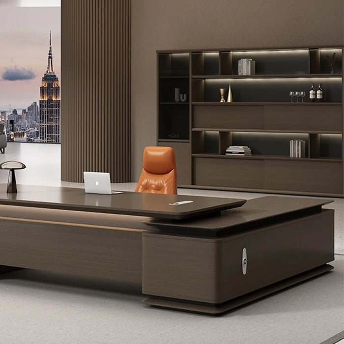 Study Executive Office Desk Gaming Conference Drawers Desktop Office Desk Reception Scrivanie Per Ufficio Luxury Furniture