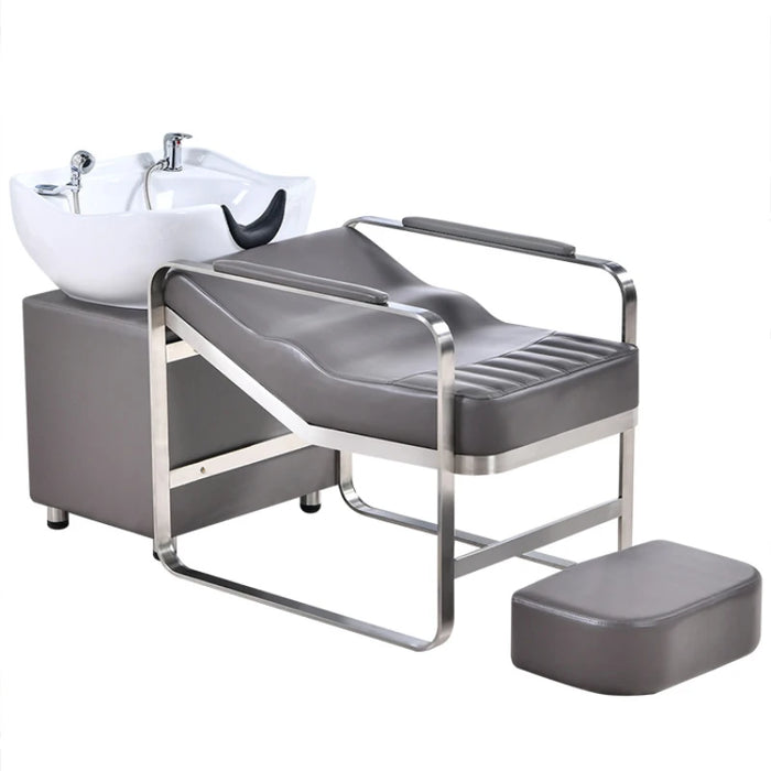 Stylist Hairdressing Shampoo Chairs Luxury Barber Shop Stool Hair Wash Head Spa Shampoo Chairs Fotel Fryzjerski Furniture QF50SC