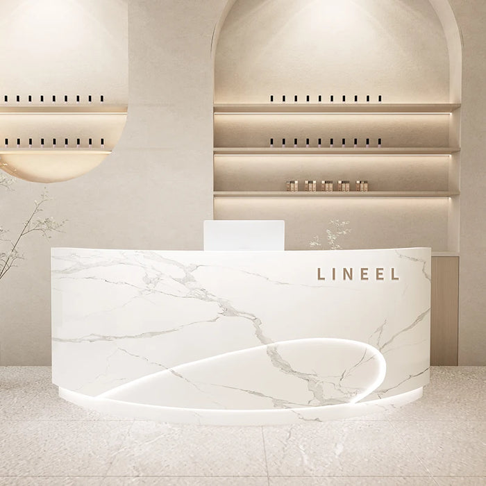 Beauty Salon Reception Desk Modern Cashier Table Counter Restaurant Checkout Cabinet Console Comptoir Caisse Office Furniture