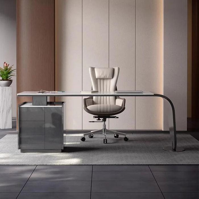 Standing Supplies Office Desk Executive Storage Floor Modern Corner Computer Desks L Shaped Setup Mesa De Escritorio Furniture