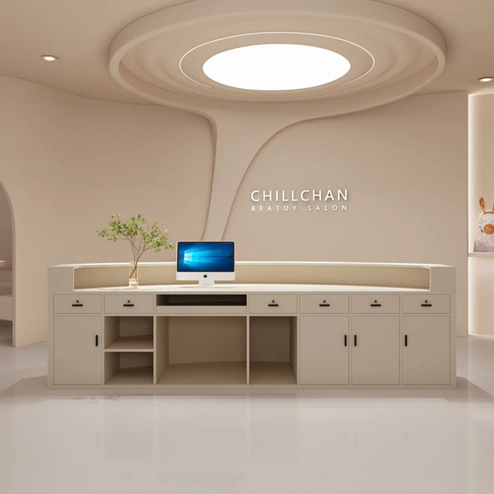 Store Salon Reception Desk Counter Restaurant Luxury Spa Barbershop Checkout Reception Desk Supermarket Escritorio Bar Furniture