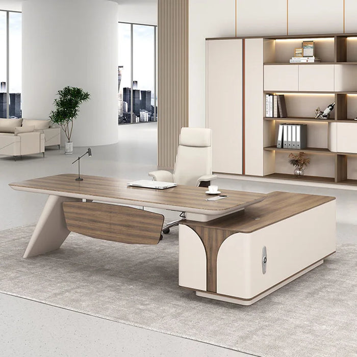 Modern Writing Office Desk Drawers Monitor Filing Meeting Drafting Office Desk Workflow Tavolo Da Lavoro High End Furniture HDH