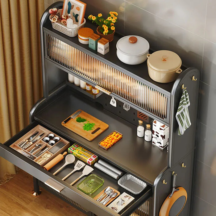 Luxury Kitchen Sideboard Modern Wardrobes Space Saving Futuristic Closet Sideboard Filing Muebles De Cocina Home Furniture