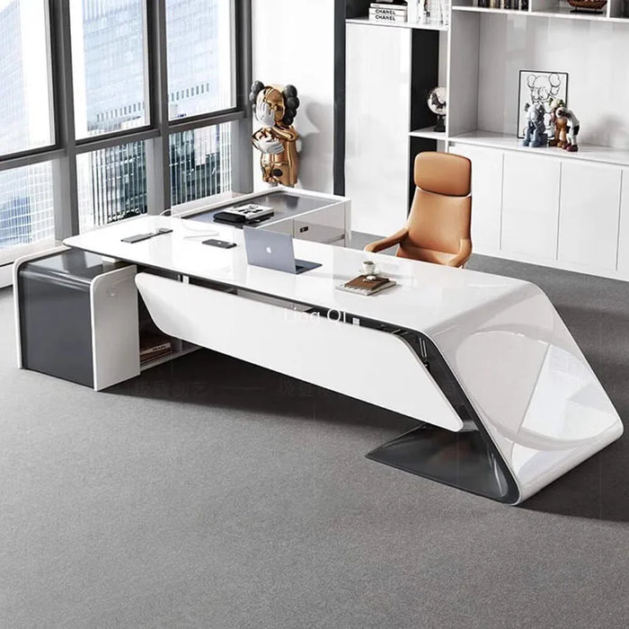High Quality Boss Office Desk Organizer Unique Designer Customized Computer Desks Reading European Escritorio Office Furniture