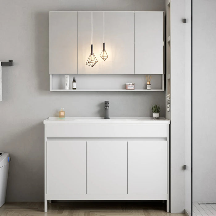 Vanity Sink Bathroom Cabinet Mirror Storage Full Sets Bathroom Cabinet Luxury Organizer Armoire De Rangement Home Furniture