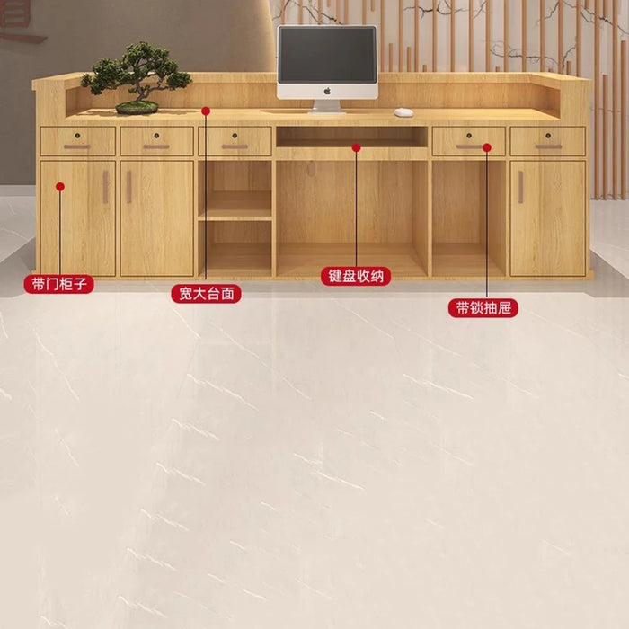 Shop Cashier Reception Desks Restaurant Hotel Store Reception Desk Standing Console Comptoir Coiffeur Beauty Salon Furniture