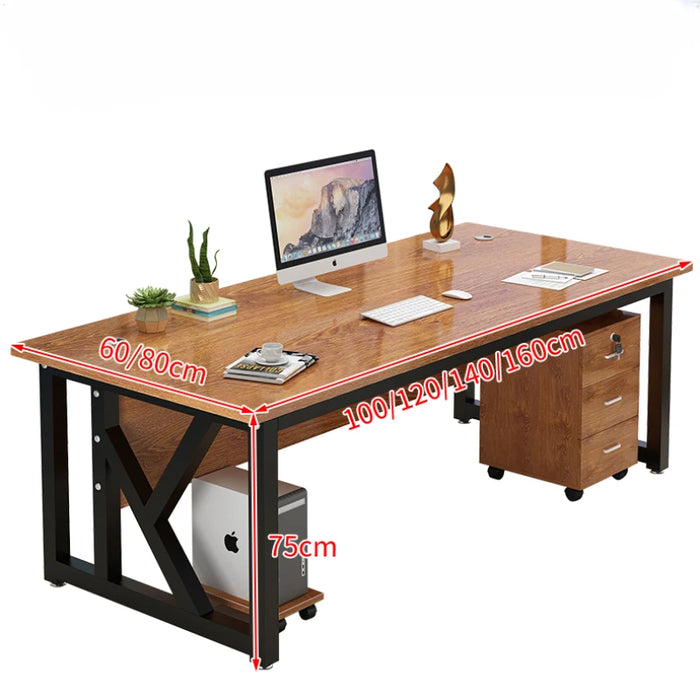 Computer Desktop Office Desks Single Person Boss Combination Charge Office Desk Manager Mesa Escritorio Working Equipment QF50OD