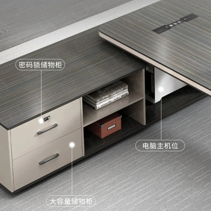 Modern Computer Office Desks Shelf Reception Writing Storage Executive Study Work Console Luxury Biurka Komputerowe Furnitures