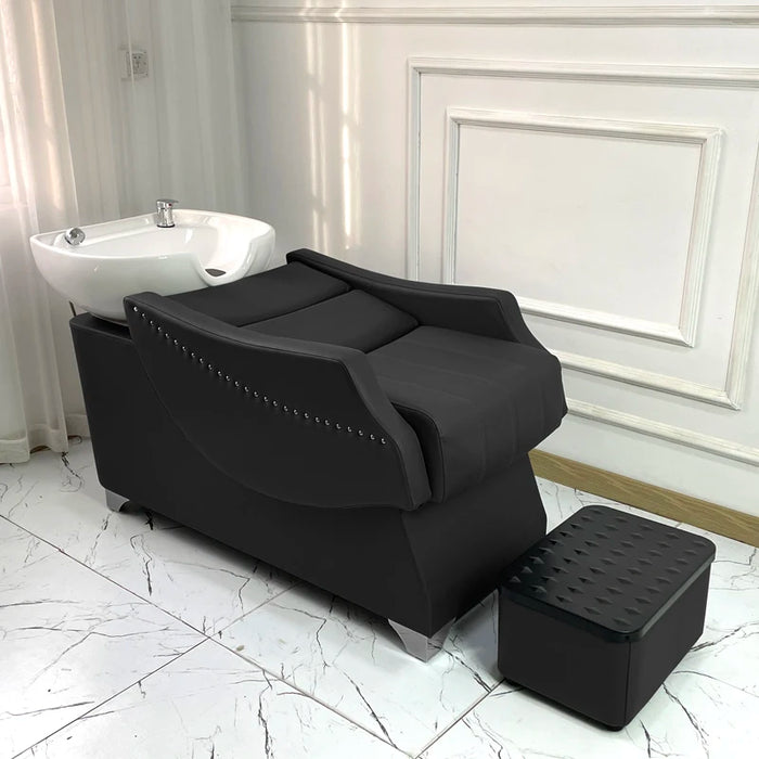 Comfort Luxury Shampoo Bed Head Spa Sink Barber Shop Hair Salon Chair Pillow Makeup Shampouineuse Beauty Furniture LJ50SC