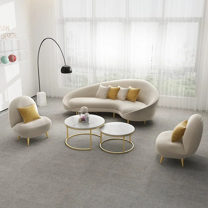 Sectional Set Sofa Living Room Lazy Gaming Office Curved Modern Puff Sofa Arm Couches Accent Wohnzimmer Sofas Home Furniture