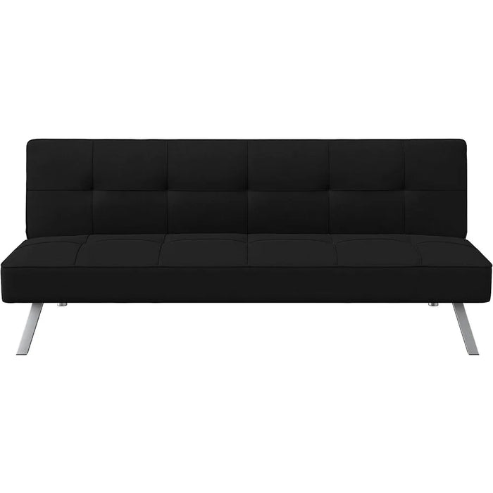 Convertible Sofa Bed Sofas for Living Room 66.1" W X 33.1" D X 29.5" H Black Home Furniture Folding