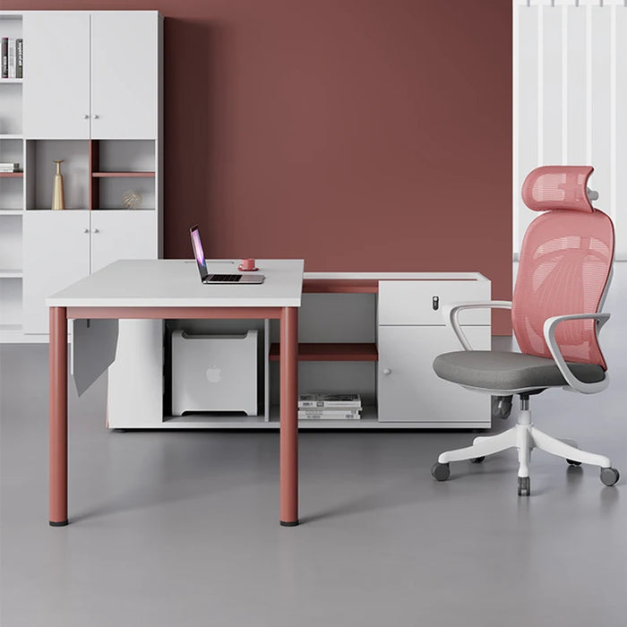 Modern Desktop Office Desk Storage Standing Computer Writing Office Desk Executive Scrivania Ufficio Lavoro Luxury Furniture